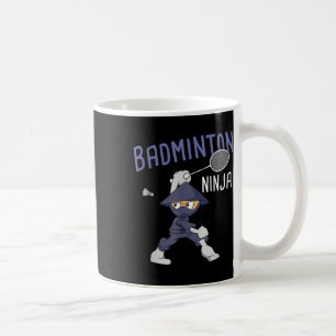 Badminton Ninja Kids Shuttle Boy Badminton Coffee Mug