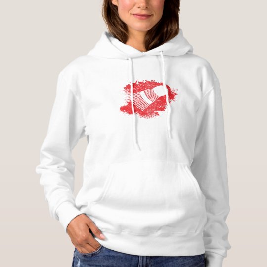Badminton Paint Splatter Hoodie