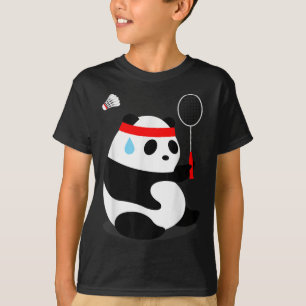 Badminton Panda Getting Sweaty Missed T-Shirt