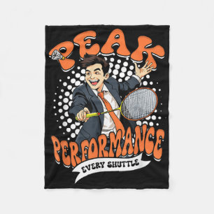 Badminton Peak Performance Every Shuttle Fleece Blanket