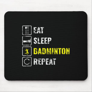 Badminton Player Badminton Racket Shuttle Birdie S Mouse Pad