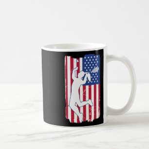 Badminton Player Badminton Usa Team Coach American Coffee Mug