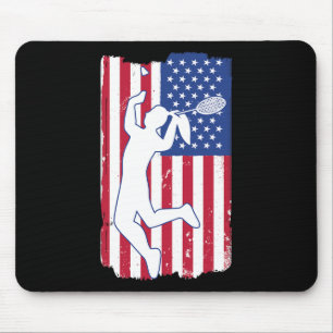 Badminton Player Badminton Usa Team Coach American Mouse Pad