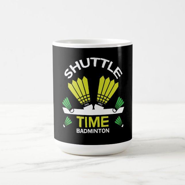 Badminton Player Battledore Sports Magic Mug (Center)