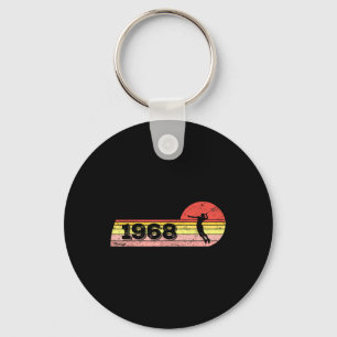 Badminton-player Born 1968 Birthday Vintage Women Keychain