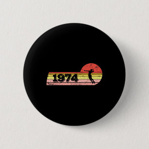Badminton-player Born 1974 Birthday Vintage Women 2 Inch Round Button