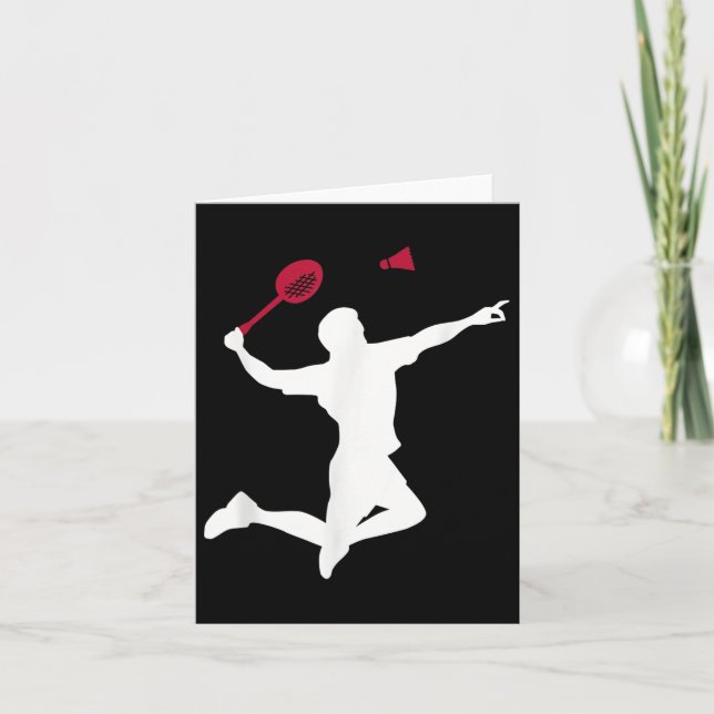 Badminton Player  Card (Front)