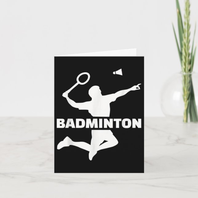 Badminton Player  Card (Front)