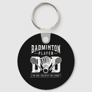 Badminton Player Dad The Shuttle Player Badminton  Keychain
