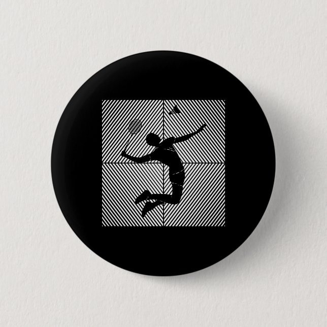Badminton-player Game Shuttle Badminton  2 Inch Round Button (Front)