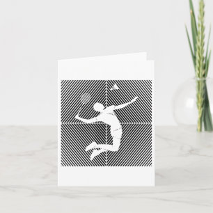 Badminton-player Game Shuttle Badminton Card