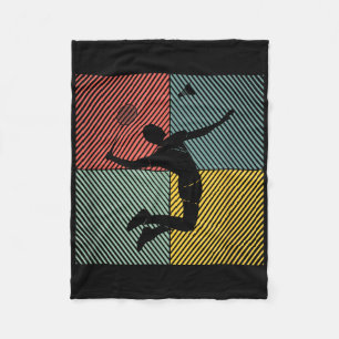 Badminton-player Game Shuttle Badminton Fleece Blanket