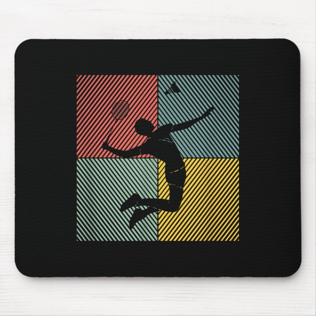 Badminton-player Game Shuttle Badminton  Mouse Pad (Front)