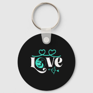Badminton-player Game Shuttle Yin-yang-love Badmin Keychain