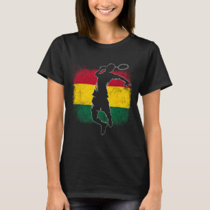 Badminton Player Ghanaian Flag Ghana T-Shirt