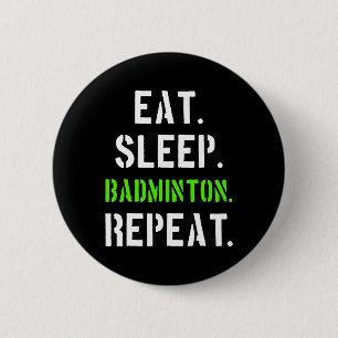 Badminton Player Gift 1 2 Inch Round Button