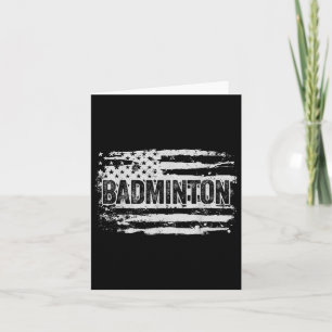 Badminton Player Gift  Card