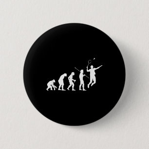 Badminton Player Gift Evolution For Badminton Tour 2 Inch Round Button