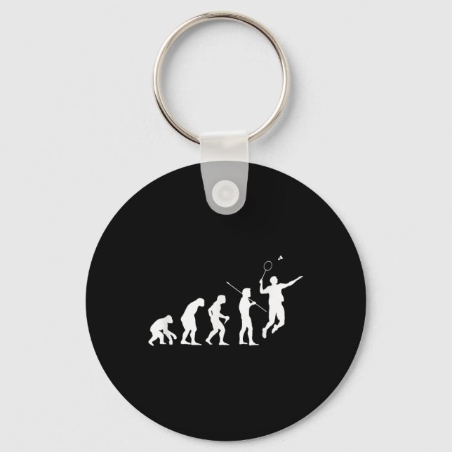 Badminton Player Gift Evolution For Badminton Tour Keychain (Front)