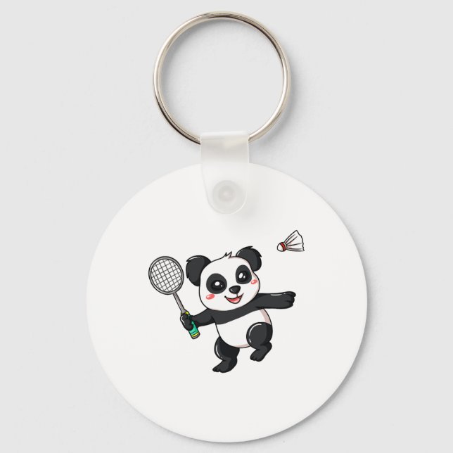 Badminton Player Gift For Shuttle Lover  Keychain (Front)