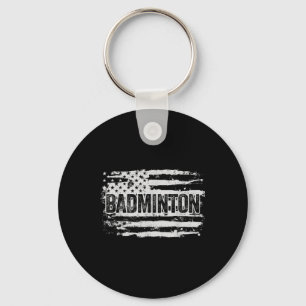 Badminton Player Gift Keychain