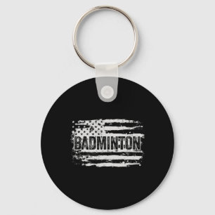 Badminton Player Gift Keychain