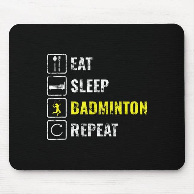 Badminton Player Gift  Mouse Pad (Front)