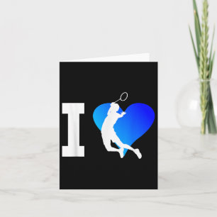Badminton Player Mens Shuttle Squash Women Card
