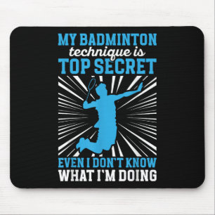 Badminton Player _ My Badminton Technique Mouse Pad