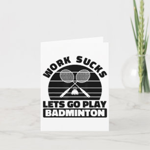 Badminton Player Racket - Team Court Racquet Shutt Card