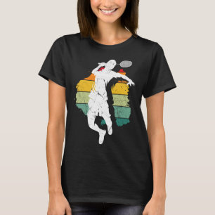 Badminton Player Retro Badminton Team Shuttle Play T-Shirt