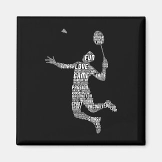 Badminton Player Shuttle Boys Youth Men Magnet