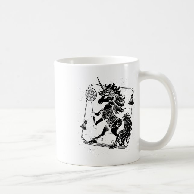 Badminton Player Shuttle  Coffee Mug (Right)