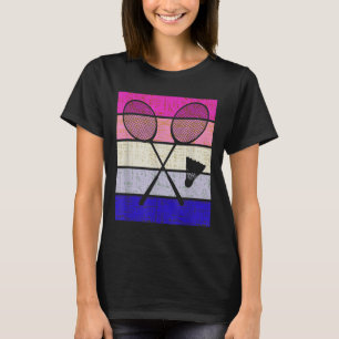 Badminton Player Shuttle Girls Kids Women Youth T-Shirt