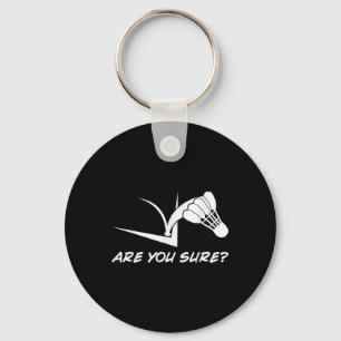 Badminton Player Shuttle Keychain