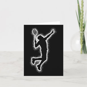 Badminton Player Shuttle Kids Boys Badminton Men Card