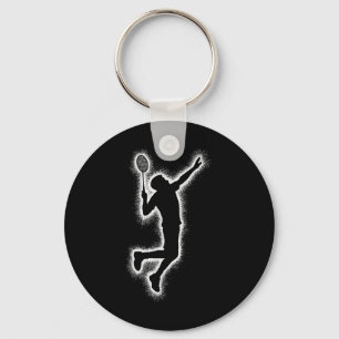 Badminton Player Shuttle Kids Boys Badminton Men  Keychain