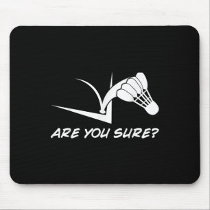Badminton Player Shuttle Mouse Pad