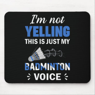 Badminton Player Shuttle My Badminton Voice  Mouse Pad