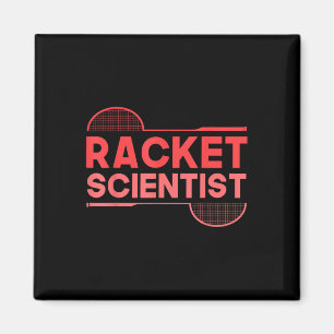 Badminton Player Shuttle Racket Scientist Badminto Magnet