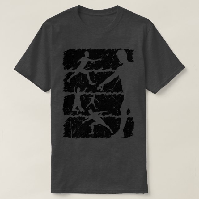 Badminton Player ShuttleBadminton Racket T-Shirt (Design Front)