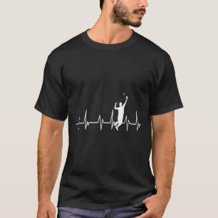 Badminton Player Smash Birdie Kids Men Women T-Shirt