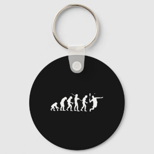 Badminton Player Smash Racket Sport Shuttle  Keychain