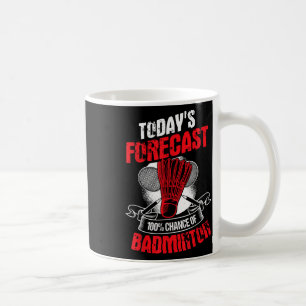 Badminton Player Sportsman Athlete Game Racquet Lo Coffee Mug