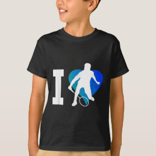 Badminton Player Squash Mens Shuttle Badminton  T-Shirt