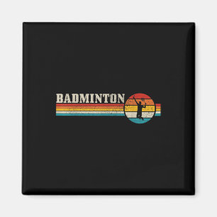 Badminton Player Vintage Badminton  Magnet