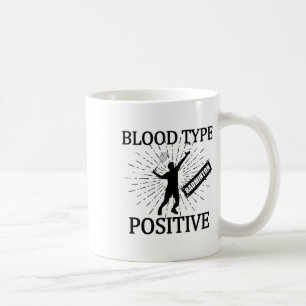 Badminton Positive Shuttle Court Game Sport Badmin Coffee Mug