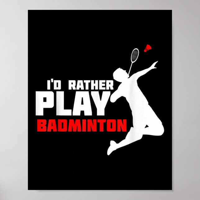 Badminton  poster (Front)