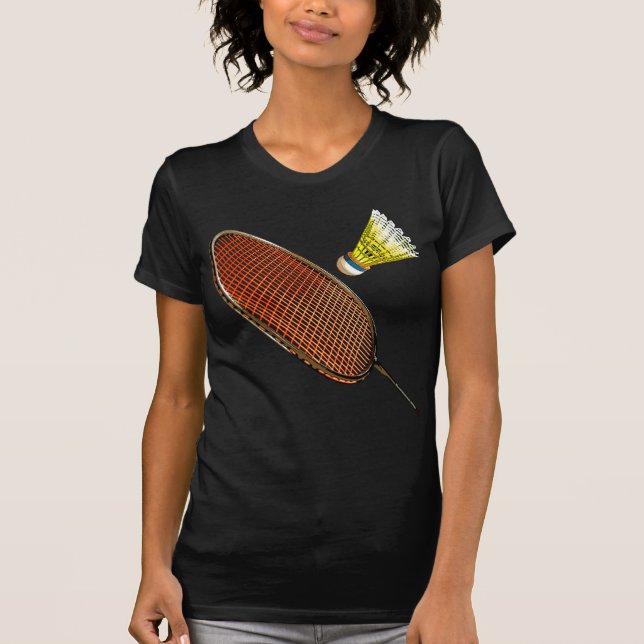 Badminton racket and shuttlecock T-Shirt (Front)