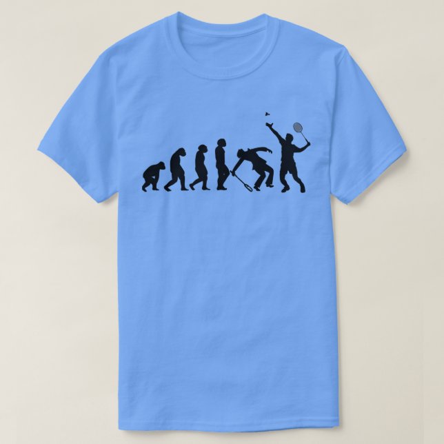 Badminton racket beach shuttlecock EVOLUTION badmi T-Shirt (Design Front)